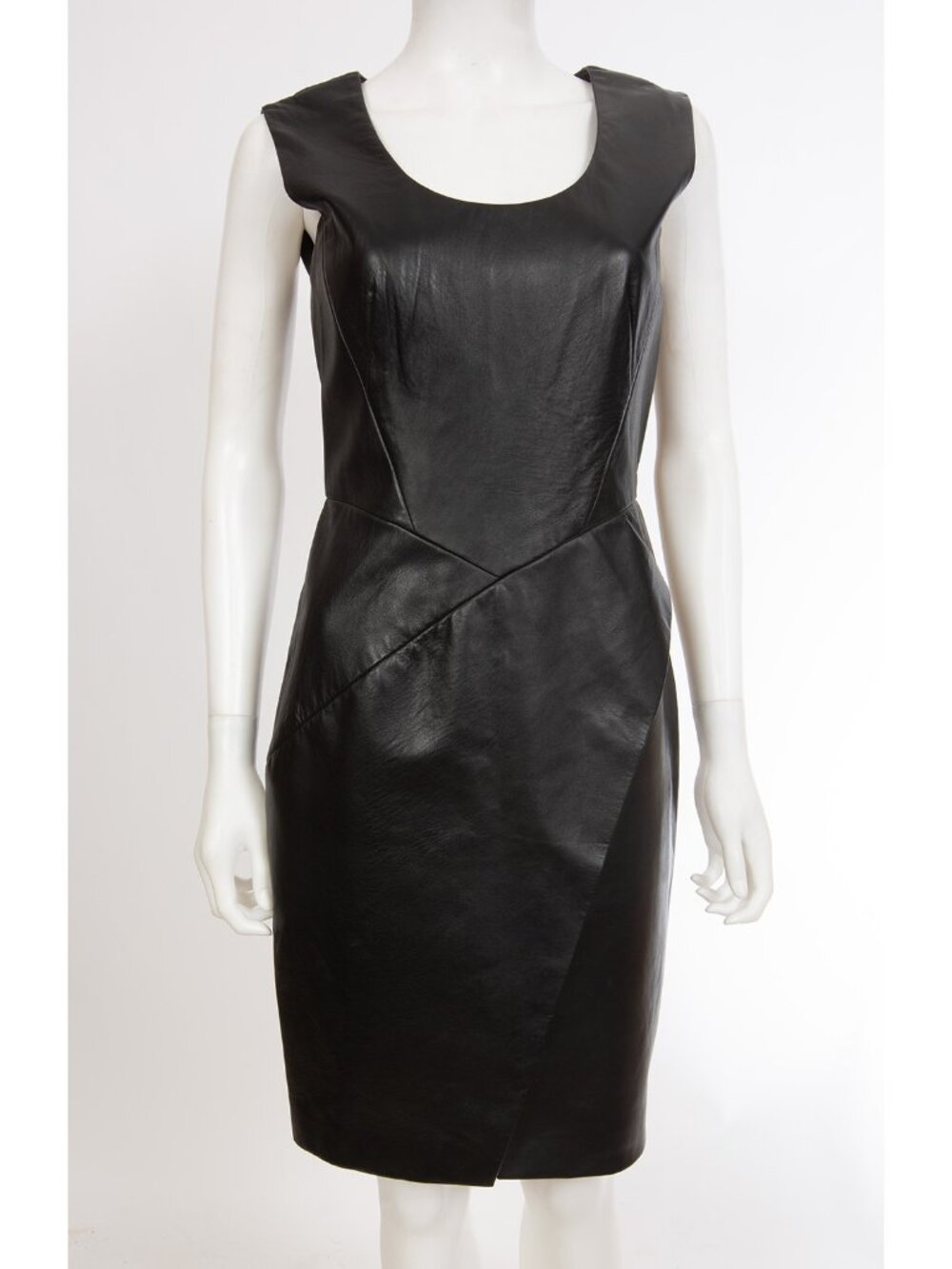 J.Mendel Black Lambskin Leather Dress size 4